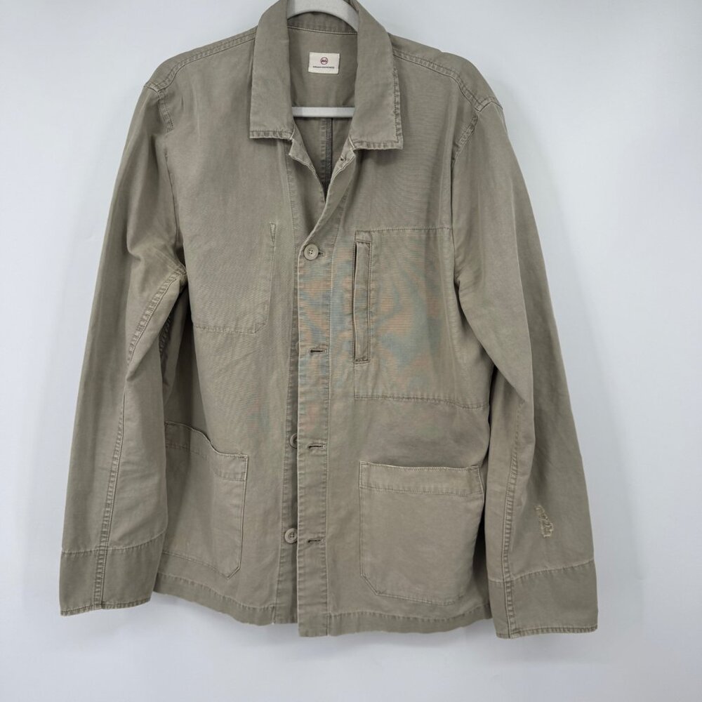 AG ADRIANO GOLDSCHMIED UTILITY JACKET Mens SIZE L  DISTRESSED Marlon task utilit